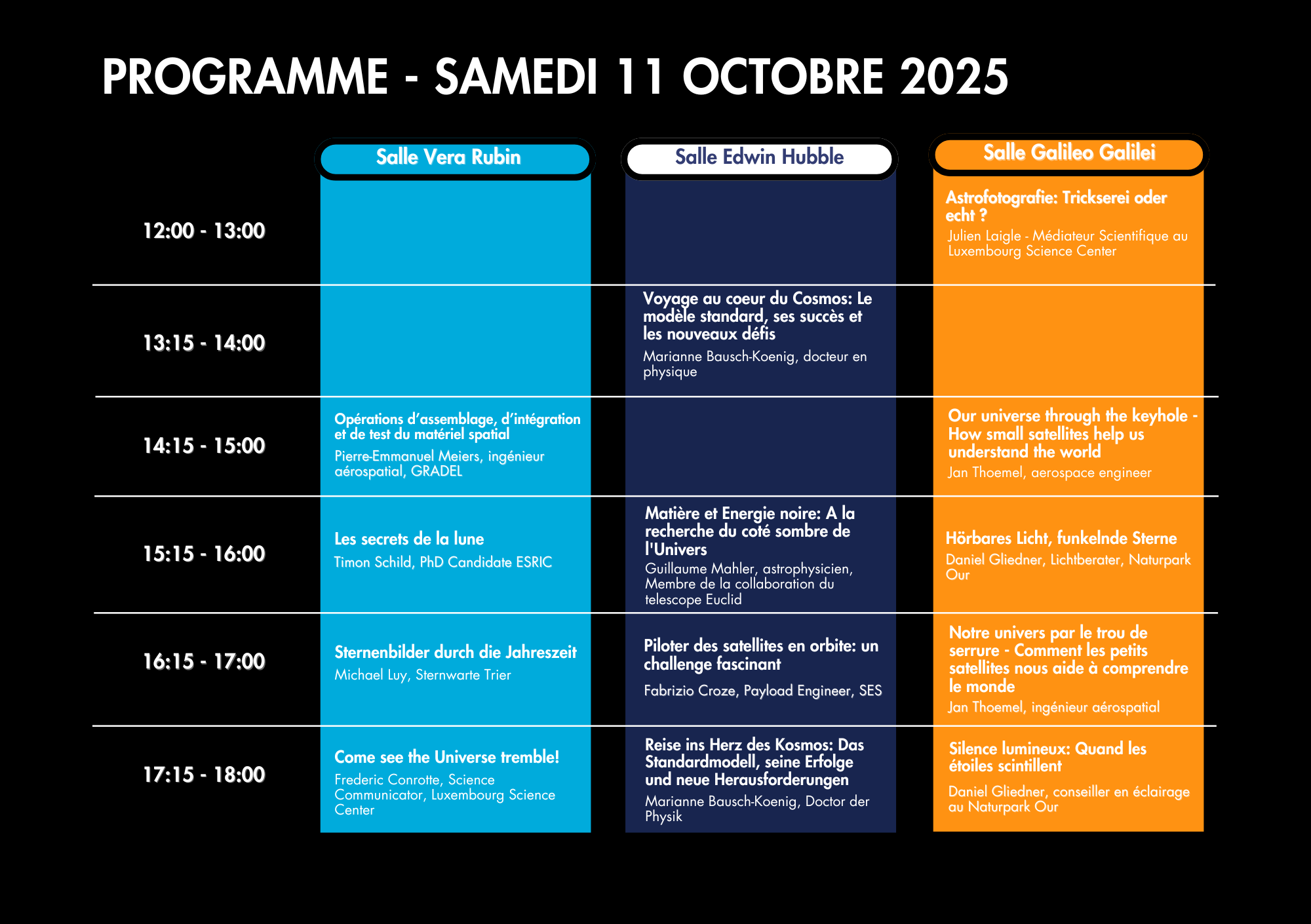 2025 - Astronomy Day Booklet (FR - A5) Astronomy days 2025 programme