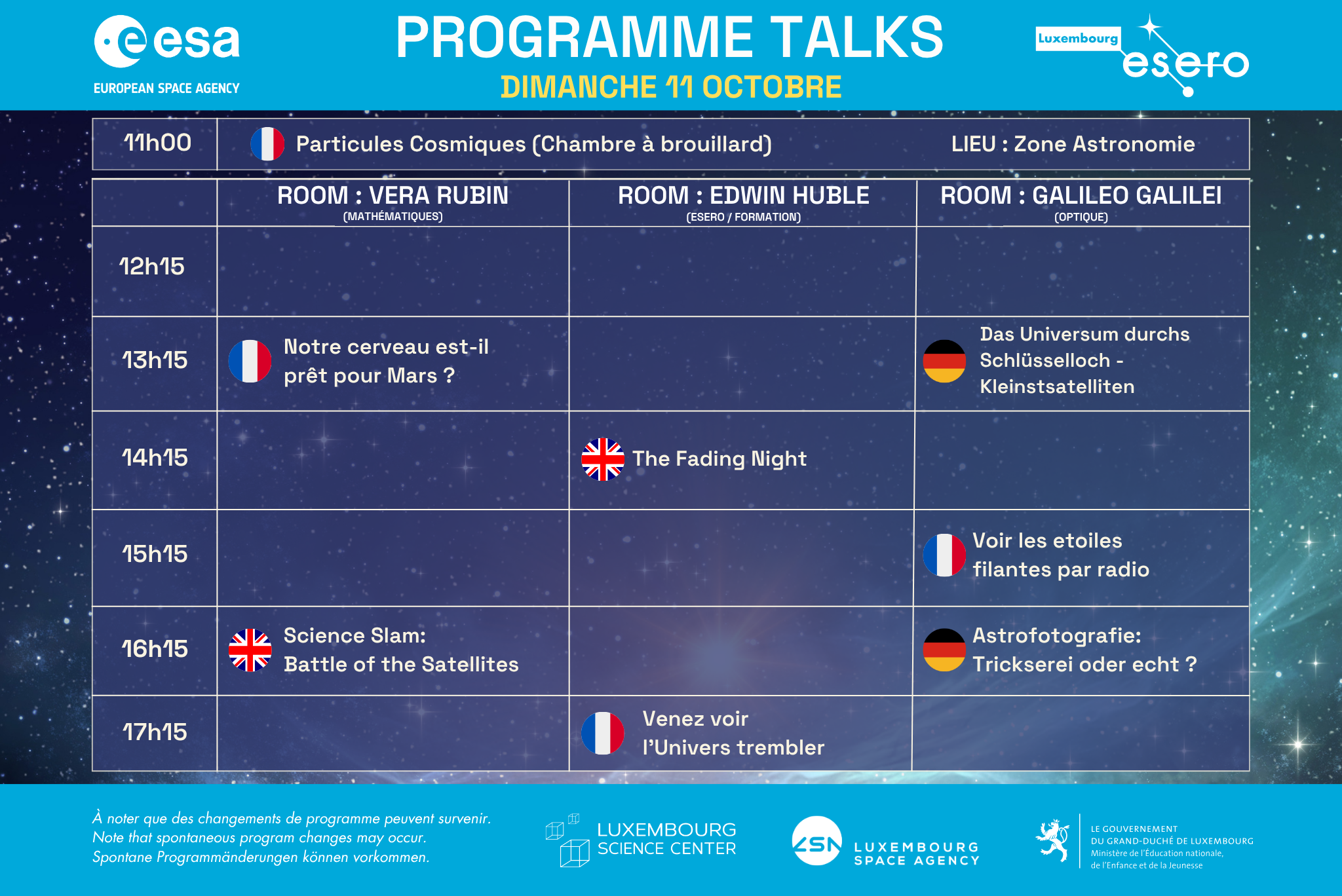 Astronomy Days 2025 Programm